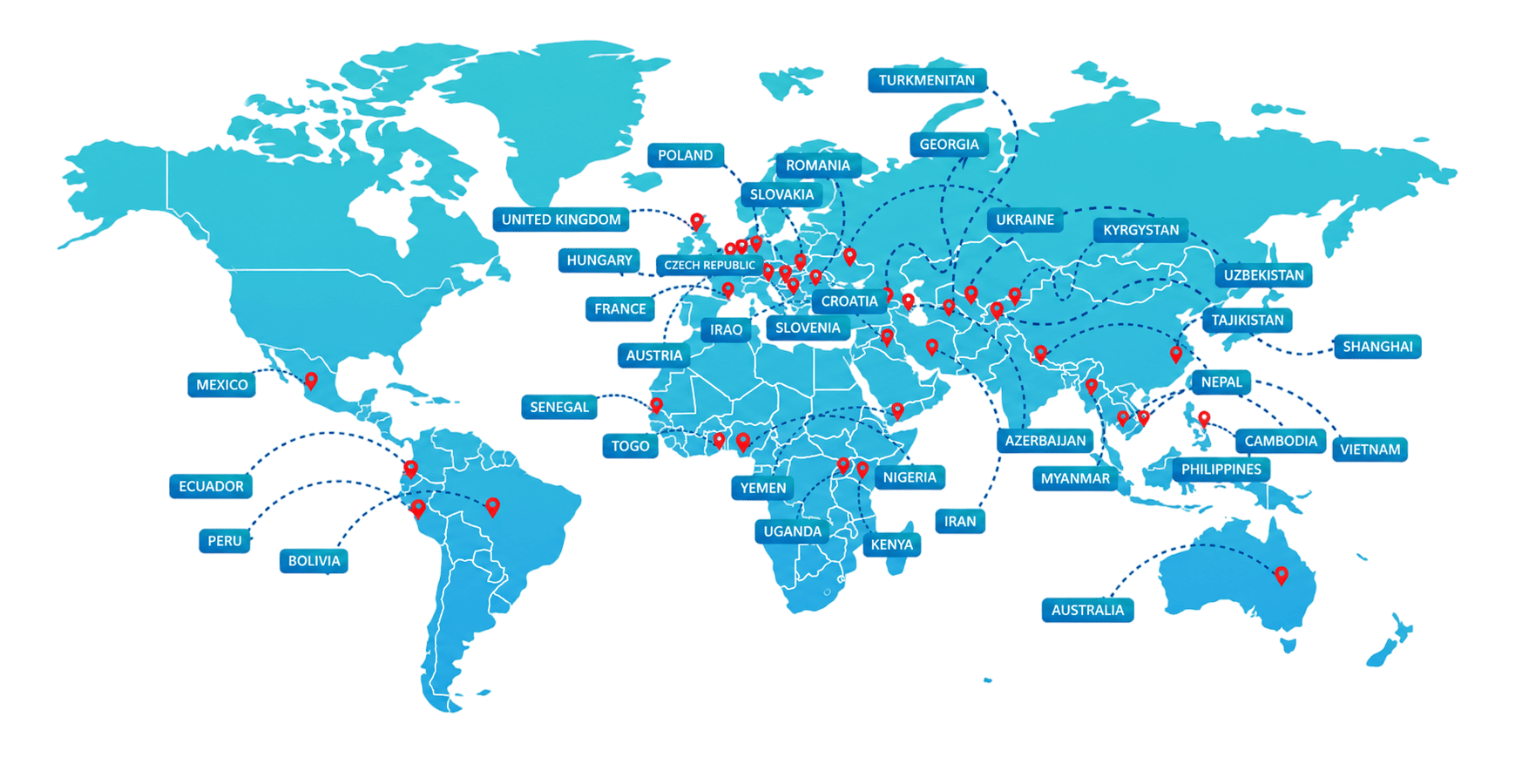Eurolife Global Presence Map
